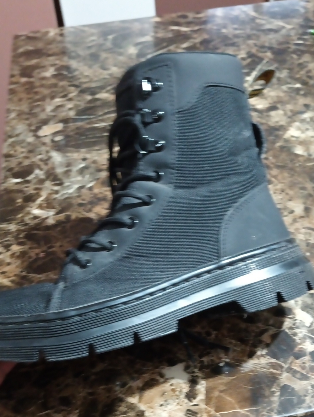 Dr. Martens Black Canvas Tactical Boot
